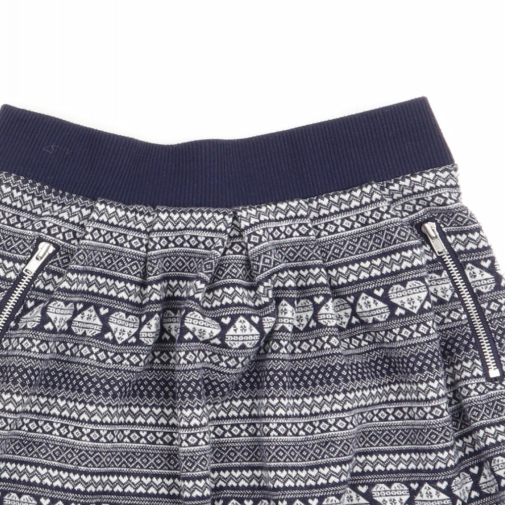 TU Girls Multicoloured Geometric  Flare Skirt Size 8 Years