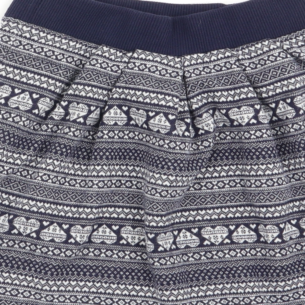 TU Girls Multicoloured Geometric  Flare Skirt Size 8 Years