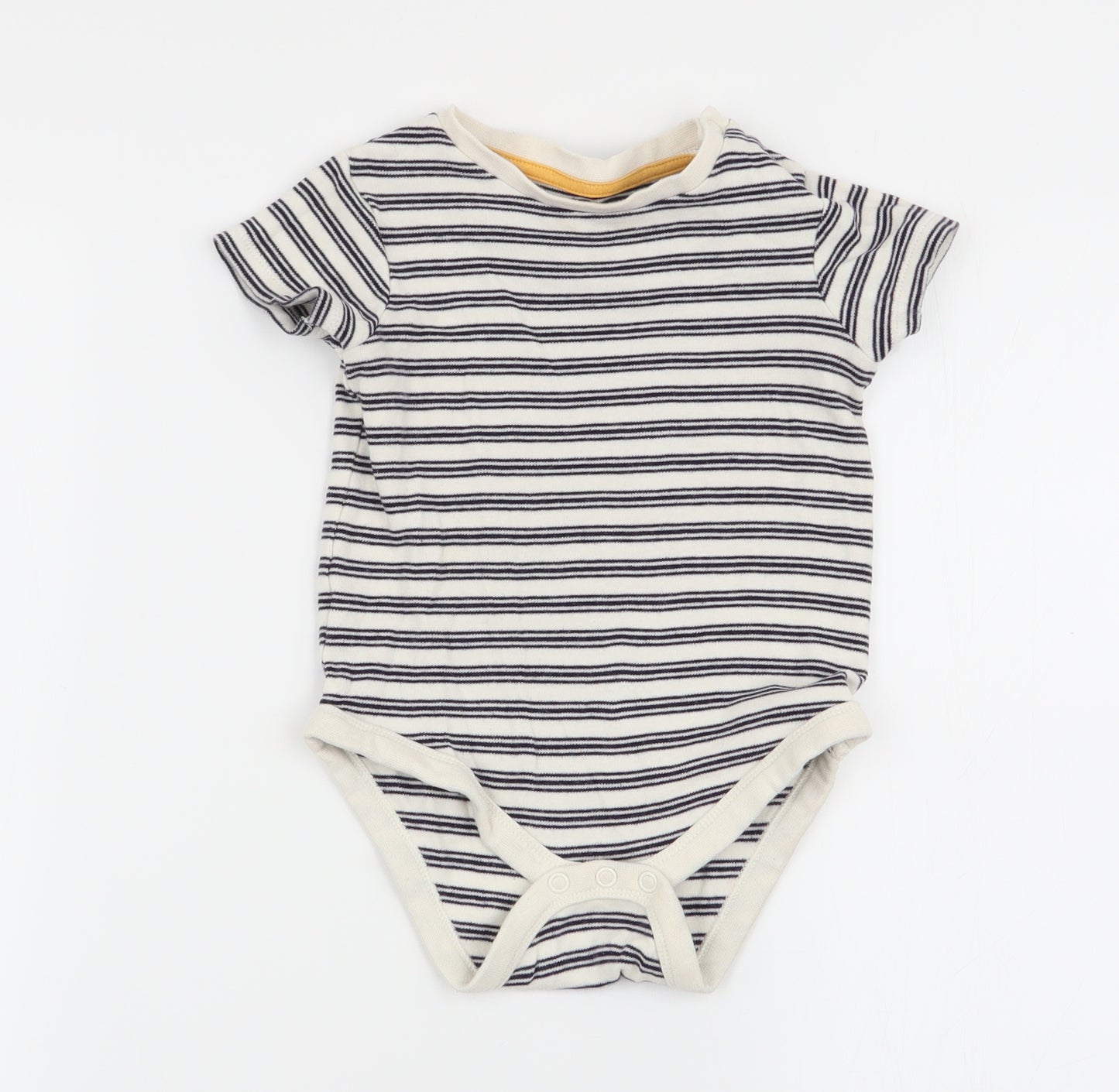 F&F Boys Multicoloured Striped  Babygrow One-Piece Size 12-18 Months