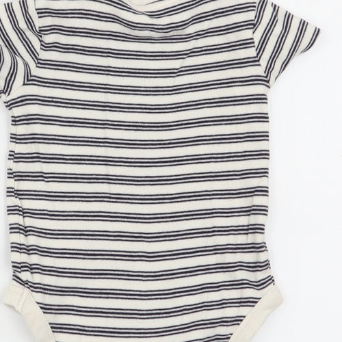 F&F Boys Multicoloured Striped  Babygrow One-Piece Size 12-18 Months
