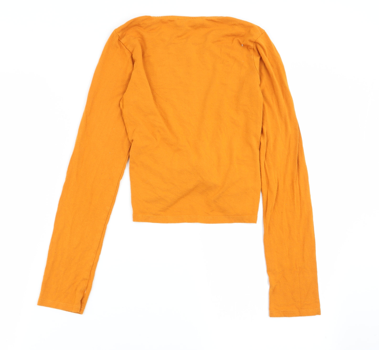 Select Womens Yellow   Basic T-Shirt Size 6