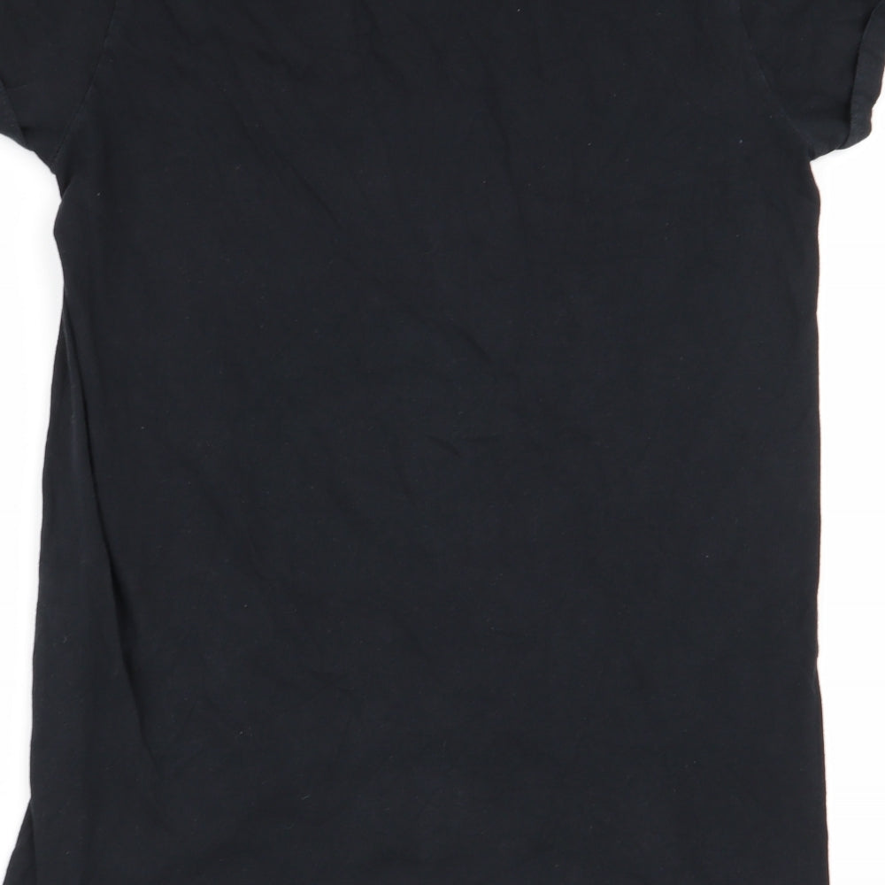 adolscent Mens Black    T-Shirt Size S