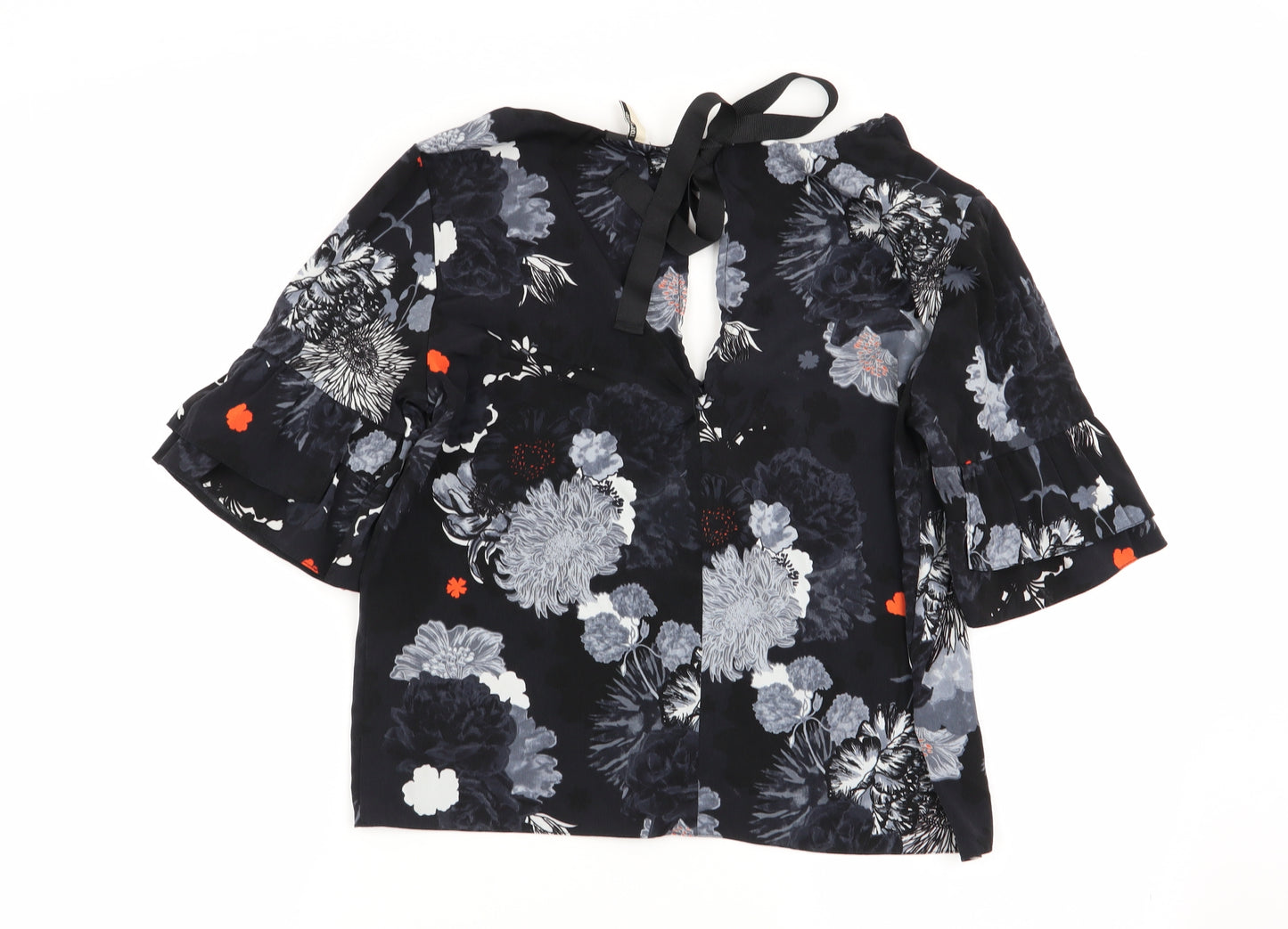 Topshop Womens Multicoloured Floral  Basic Blouse Size 8