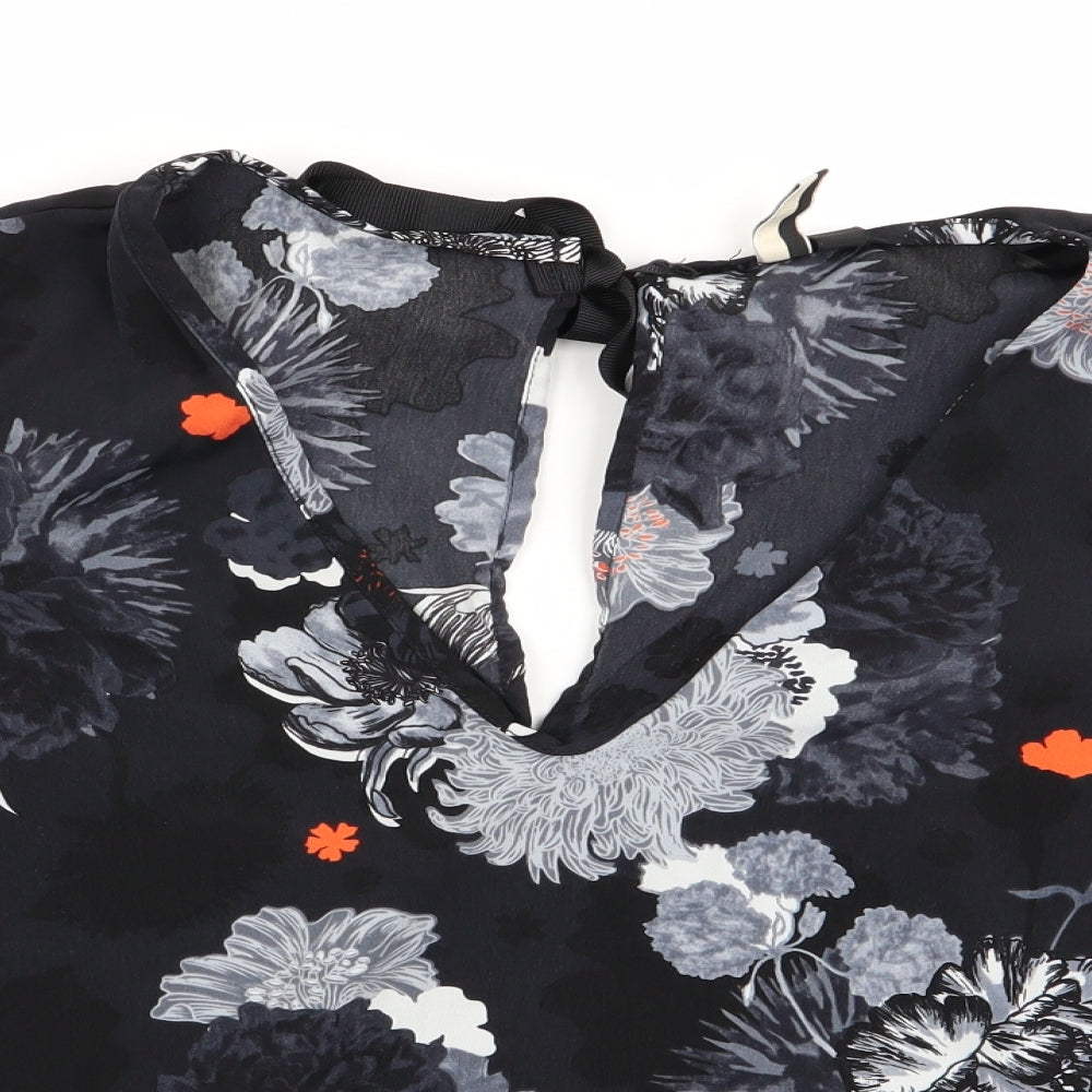 Topshop Womens Multicoloured Floral  Basic Blouse Size 8