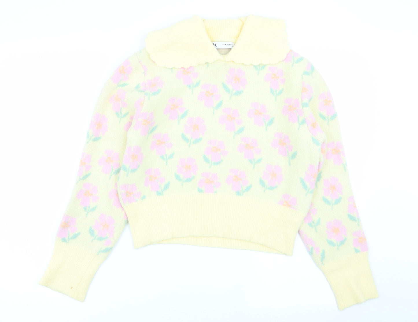 Zara Womens  Floral  Pullover Jumper Size 10