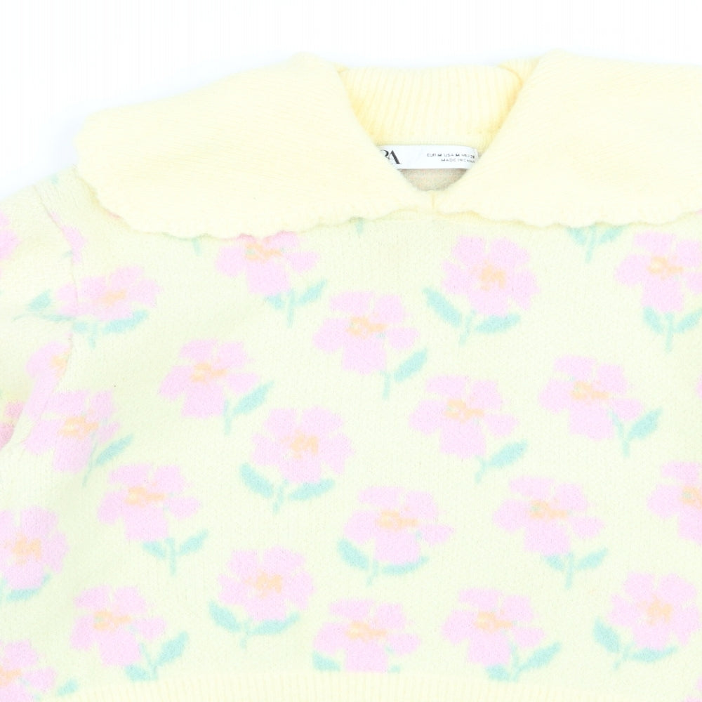 Zara Womens  Floral  Pullover Jumper Size 10