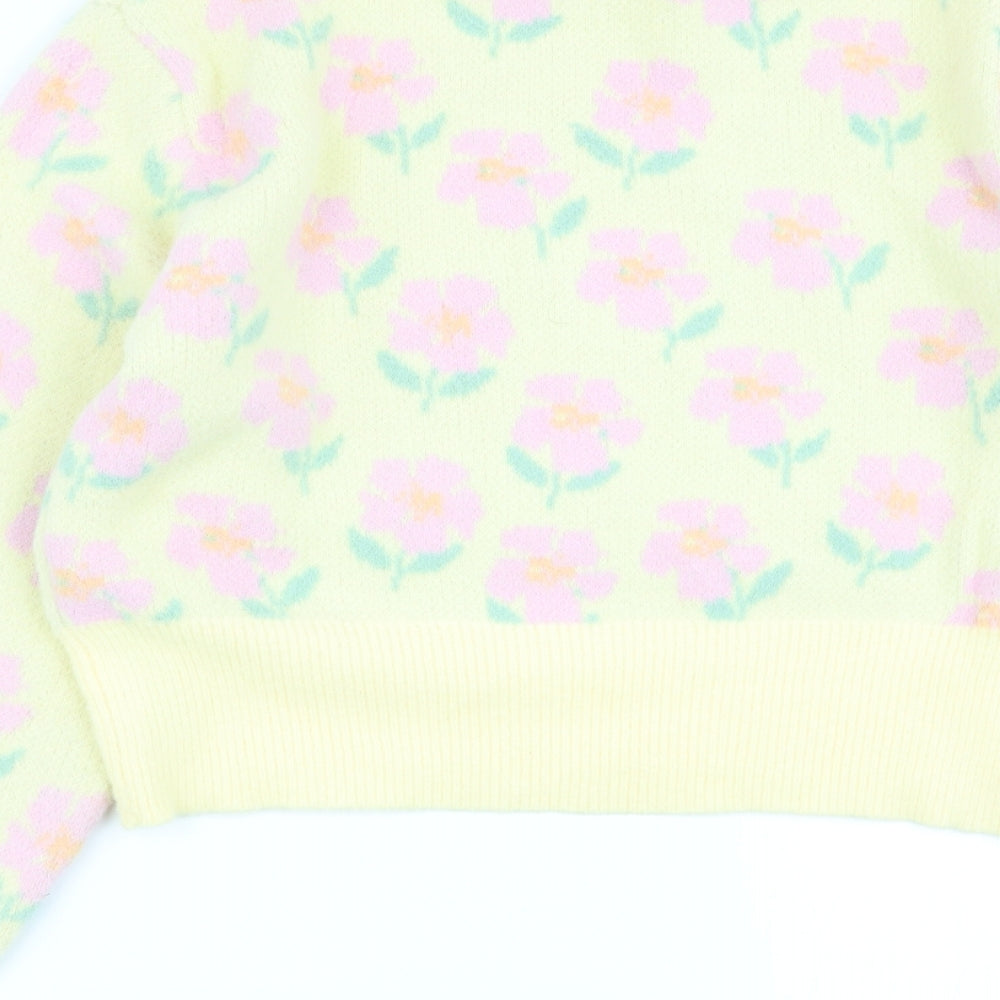 Zara Womens  Floral  Pullover Jumper Size 10