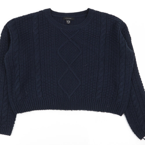 Primark Womens Blue Geometric  Pullover Jumper Size 14