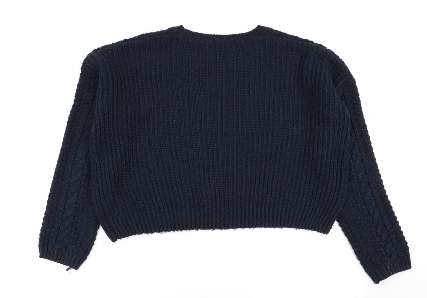 Primark Womens Blue Geometric  Pullover Jumper Size 14