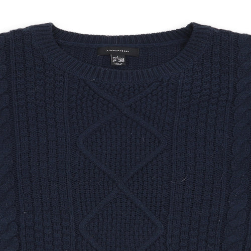Primark Womens Blue Geometric  Pullover Jumper Size 14