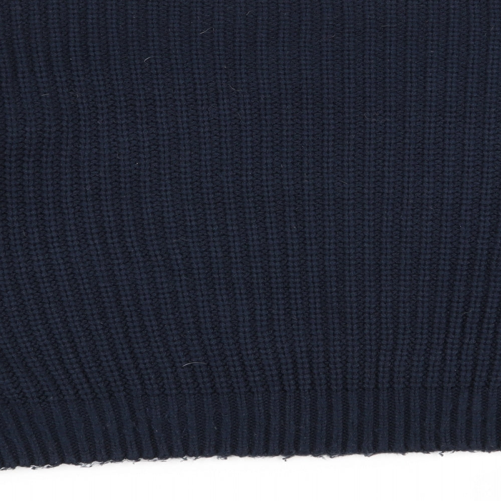 Primark Womens Blue Geometric  Pullover Jumper Size 14