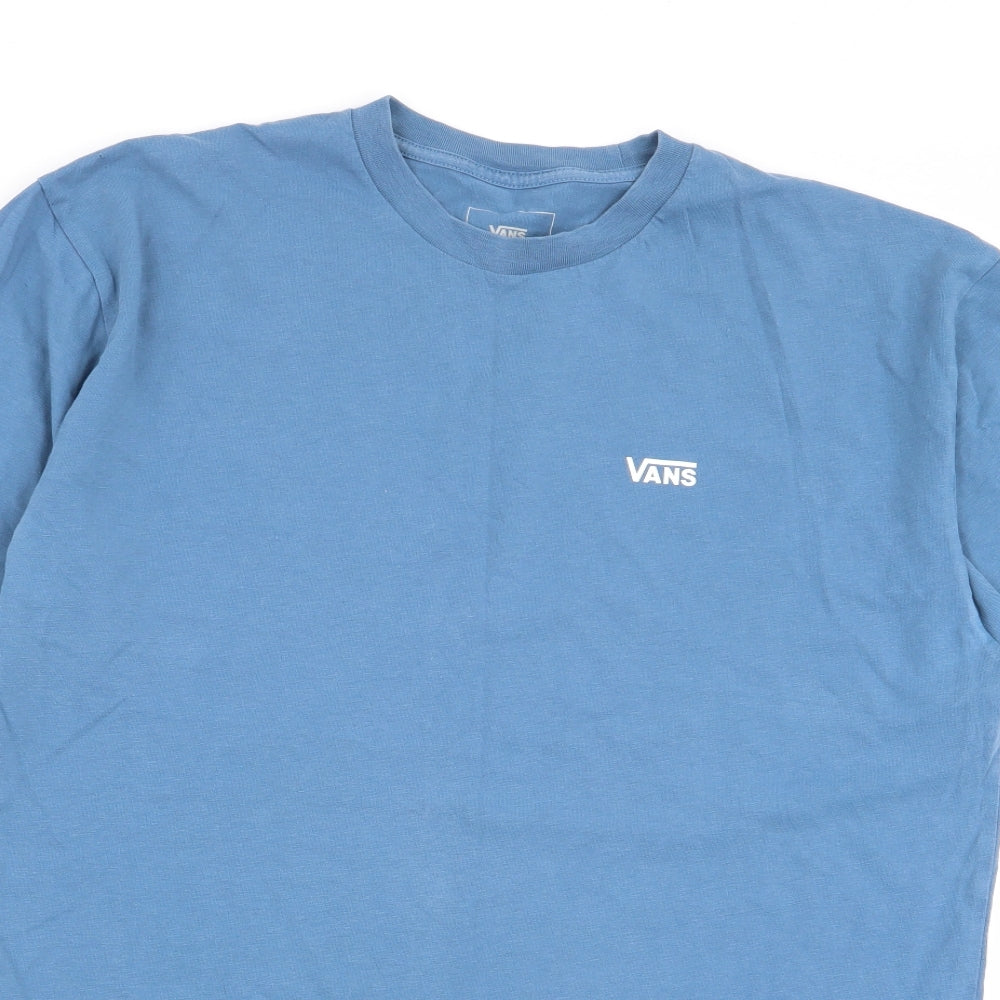 VANS Mens Blue    T-Shirt Size M