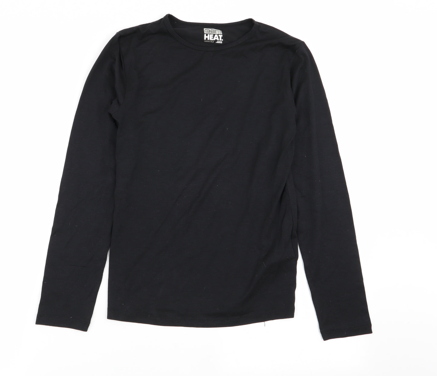 heat Boys Black   Basic T-Shirt Size L