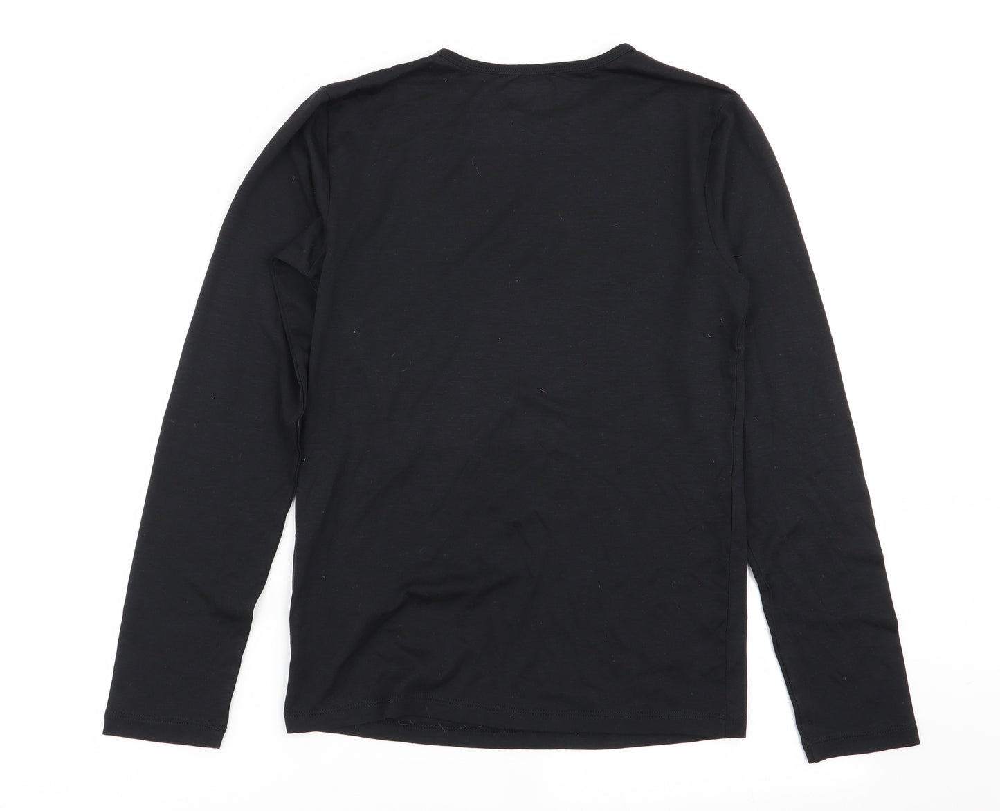 heat Boys Black   Basic T-Shirt Size L