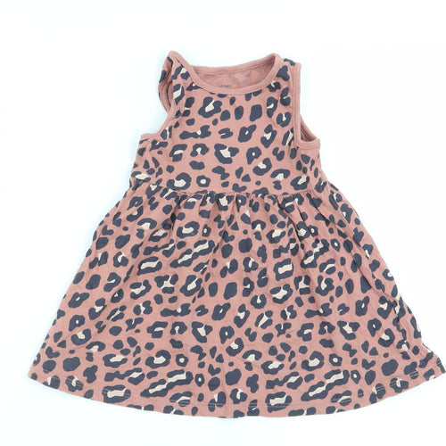 F&F Girls Multicoloured Animal Print  Fit & Flare  Size 12-18 Months