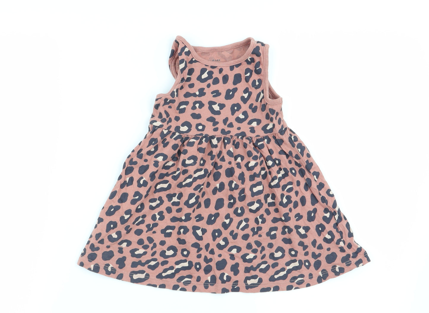 F&F Girls Multicoloured Animal Print  Fit & Flare  Size 12-18 Months