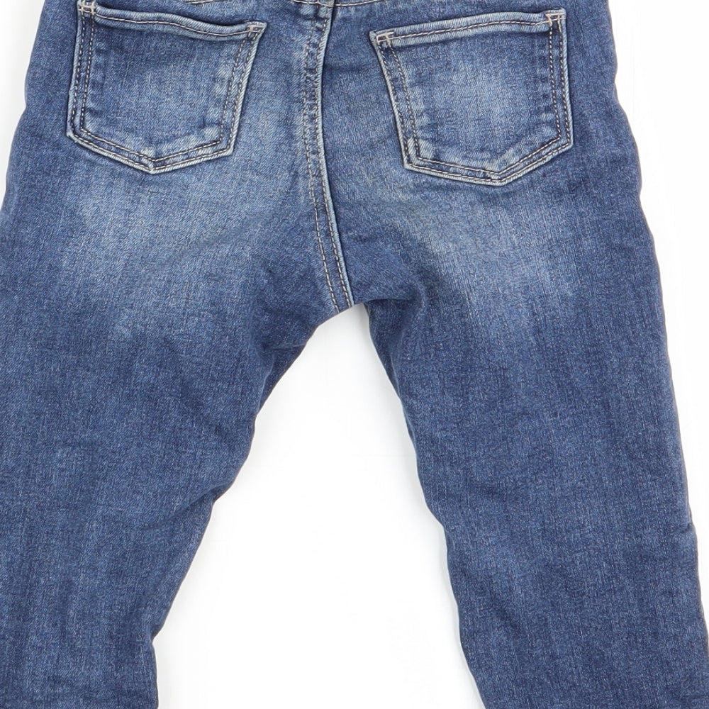 F&F Girls Blue   Jogger Jeans Size 12 Months  - jeans