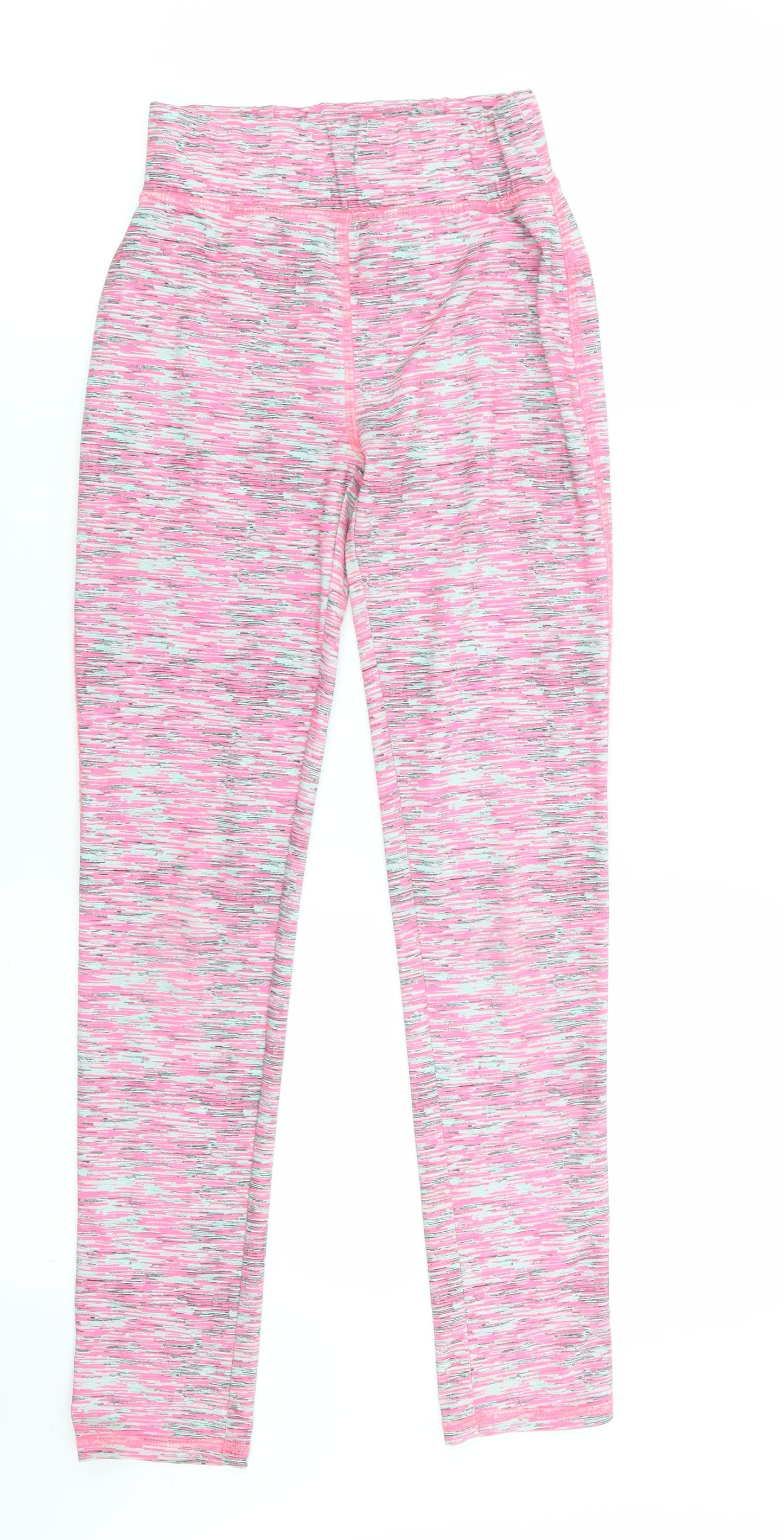 souluxe Girls Multicoloured Geometric  Jegging Trousers Size 10-11 Years - leggings