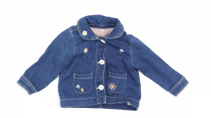 Nutmeg Girls Blue Jacket Size 9-12 Months