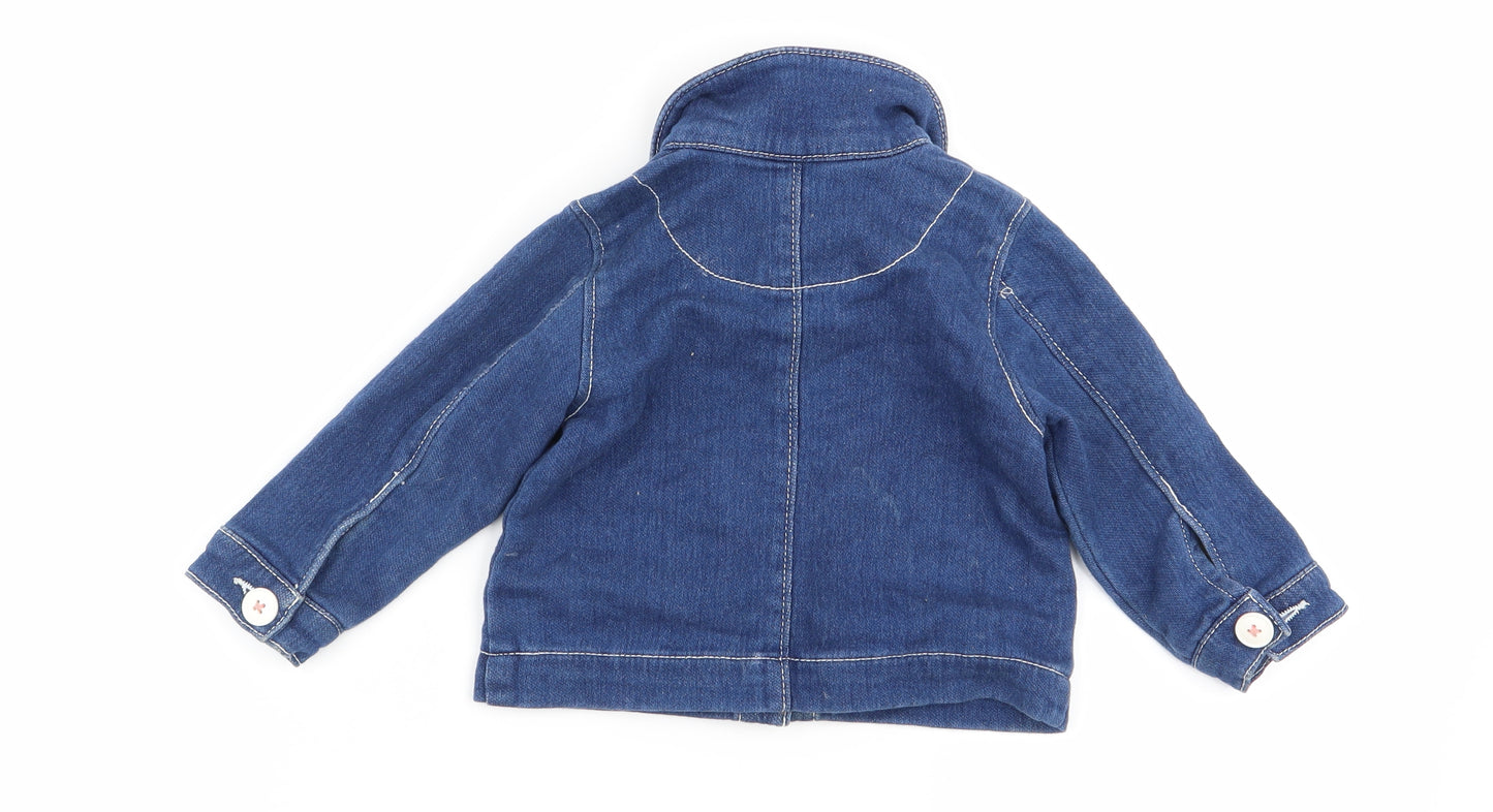 Nutmeg Girls Blue   Jacket  Size 9-12 Months