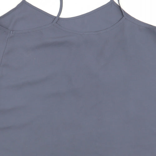 Topshop Womens Grey   Basic Tank Size 10