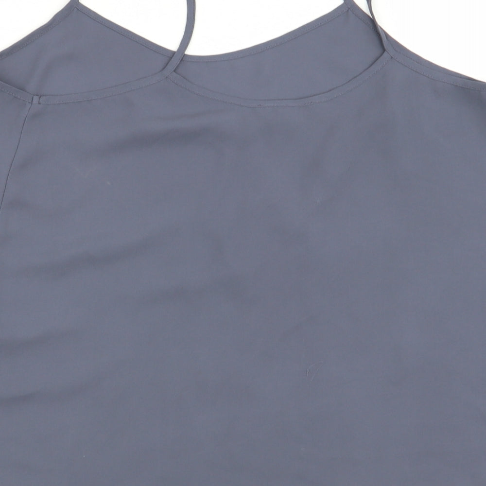 Topshop Womens Grey   Basic Tank Size 10