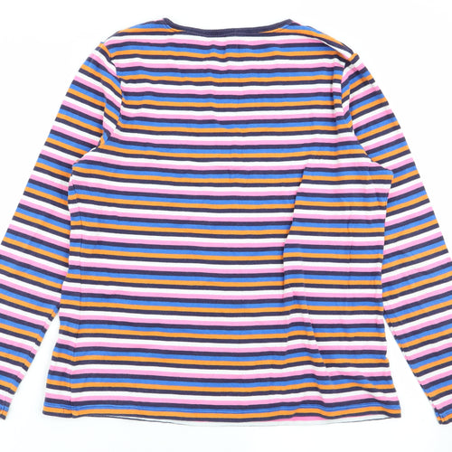 Papaya Womens Multicoloured Striped  Basic T-Shirt Size 18