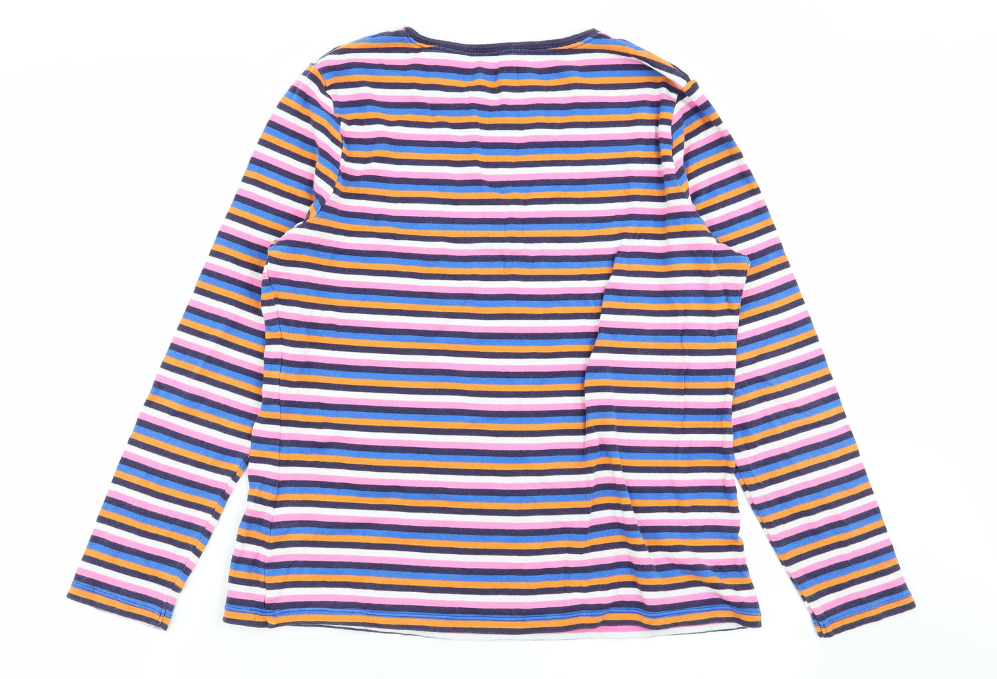 Papaya Womens Multicoloured Striped  Basic T-Shirt Size 18