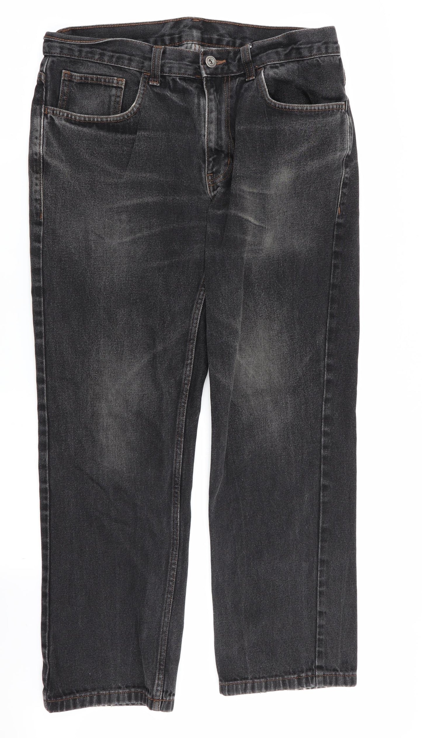 Asda George Mens Black   Straight Jeans Size 34 in L30 in