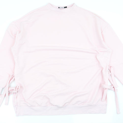Boohoo Womens Pink   Pullover Jumper Size 10