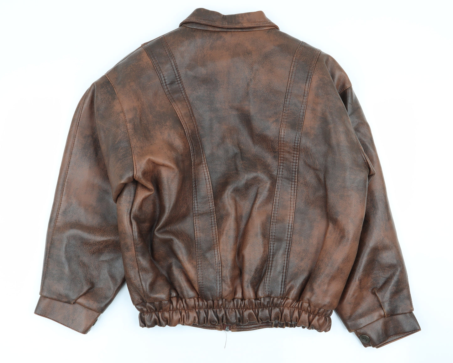 dapa Mens Brown   Bomber Jacket Coat Size L