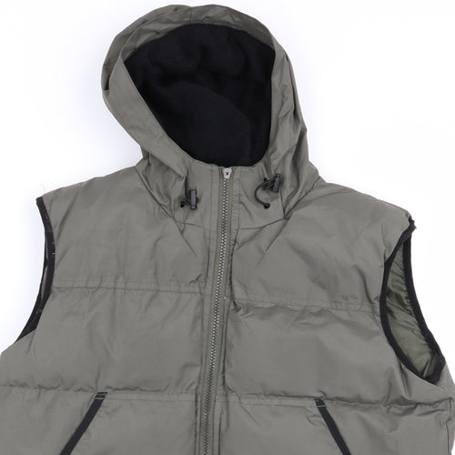 o club Mens Green   Gilet Coat Size S