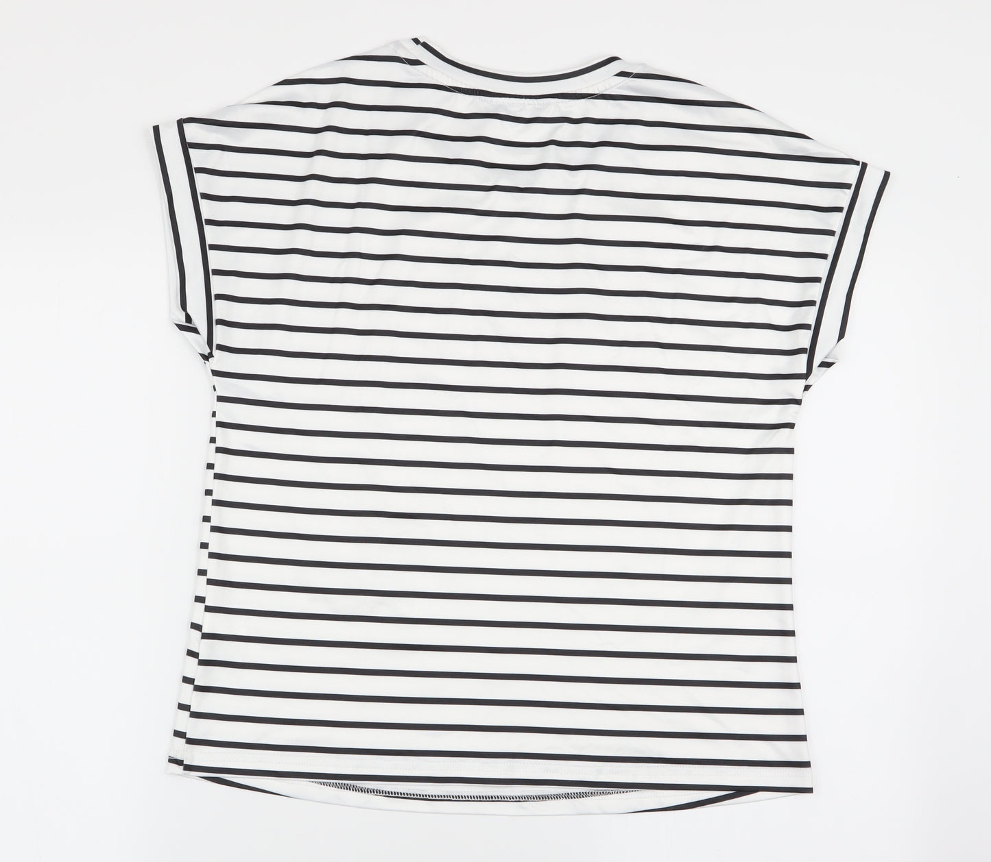 SheIn Womens Multicoloured Striped  Basic T-Shirt Size 4