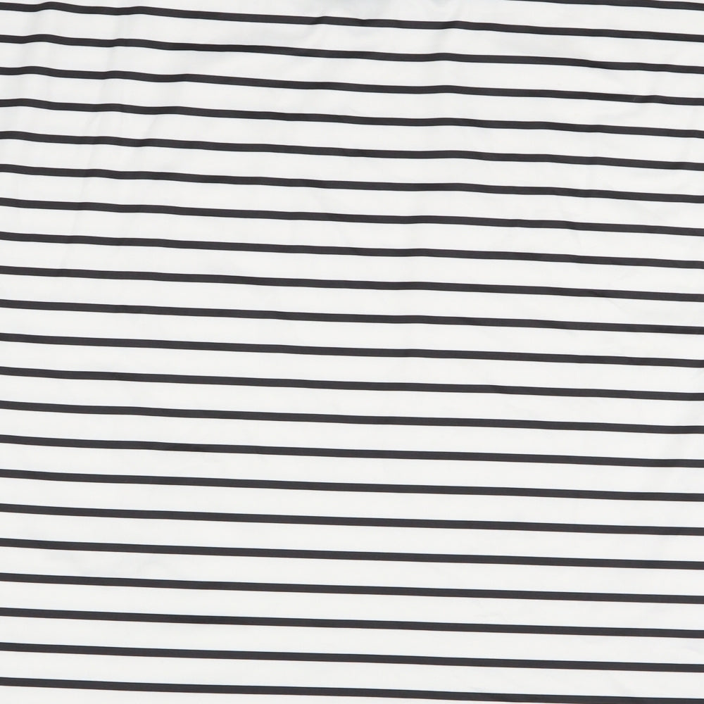 SheIn Womens Multicoloured Striped  Basic T-Shirt Size 4