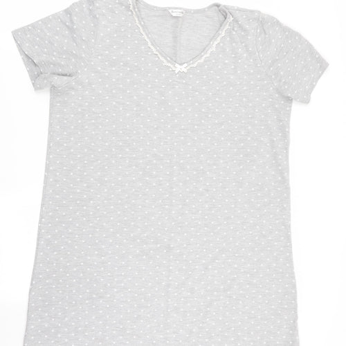 Bonmarché Womens Grey Polka Dot  Top Dress Size 16