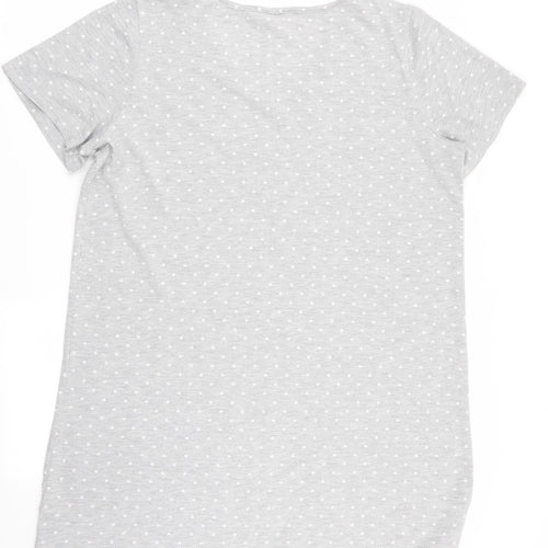 Bonmarché Womens Grey Polka Dot  Top Dress Size 16