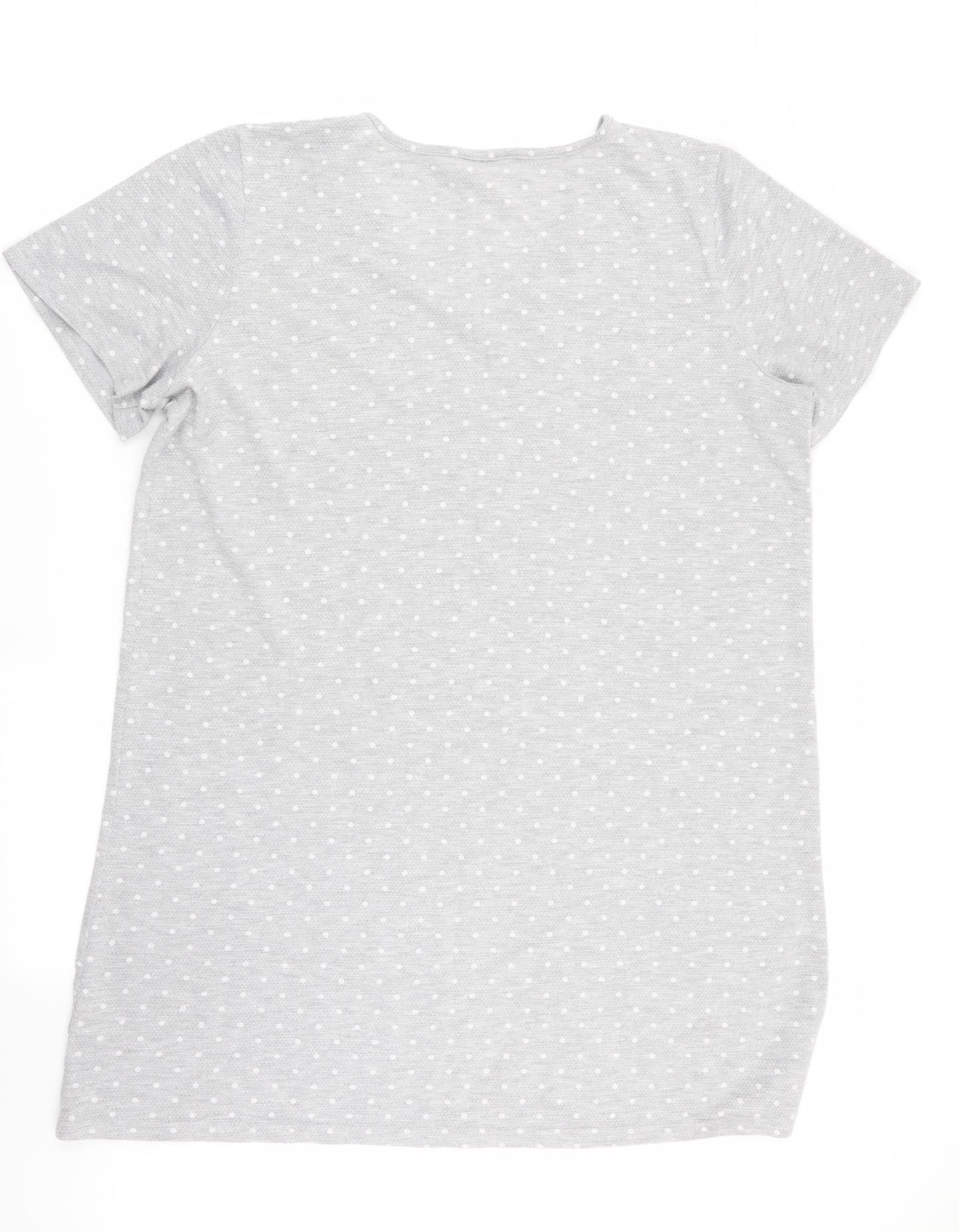 Bonmarché Womens Grey Polka Dot  Top Dress Size 16