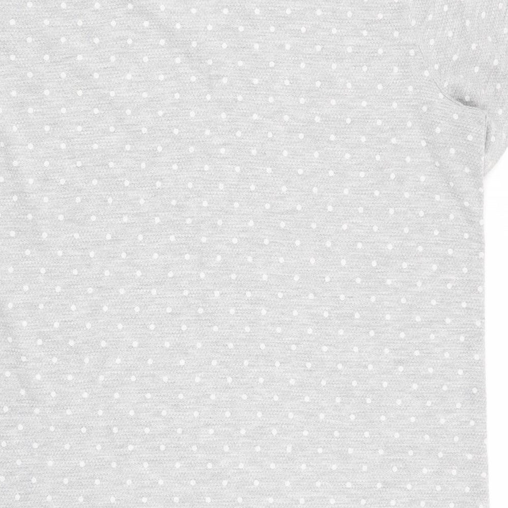 Bonmarché Womens Grey Polka Dot  Top Dress Size 16