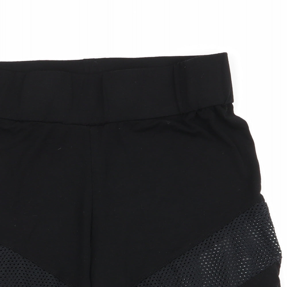 Select Womens Black   Sweat Shorts Size M - Stretch waistband