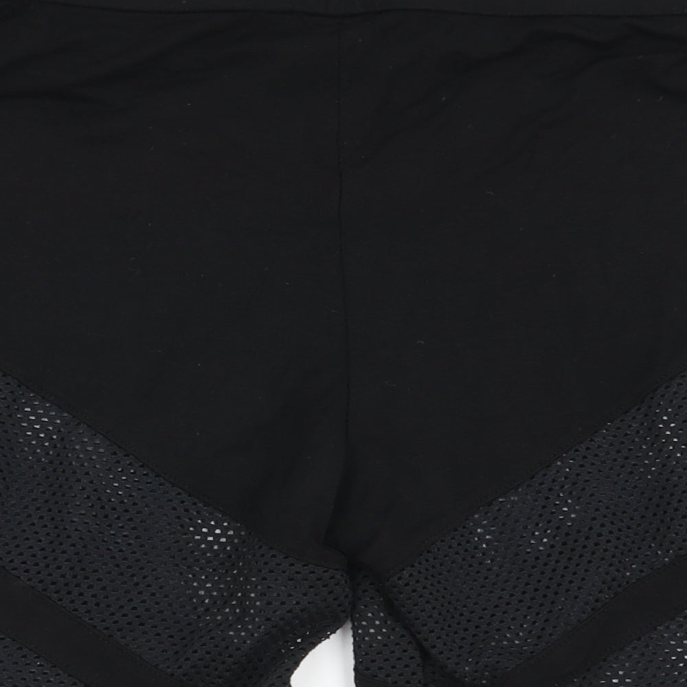 Select Womens Black   Sweat Shorts Size M - Stretch waistband
