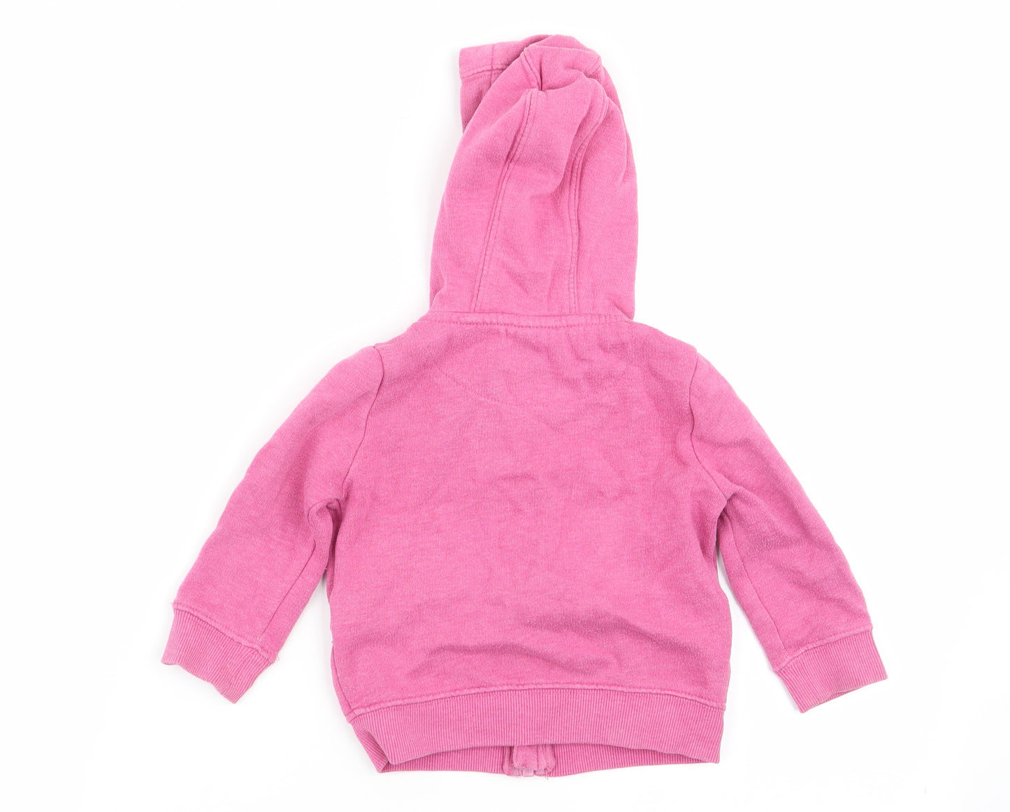F&F Girls Pink   Full Zip Jumper Size 9-12 Months