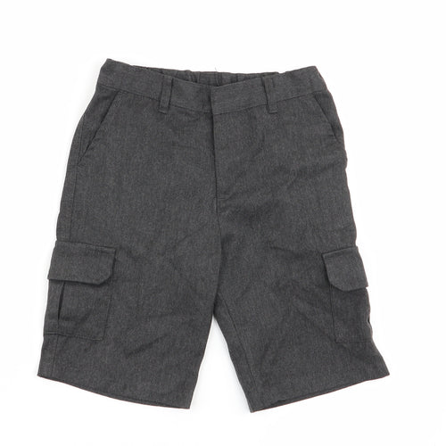F&F Boys Grey   Cargo Shorts Size 7-8 Years - school shorts