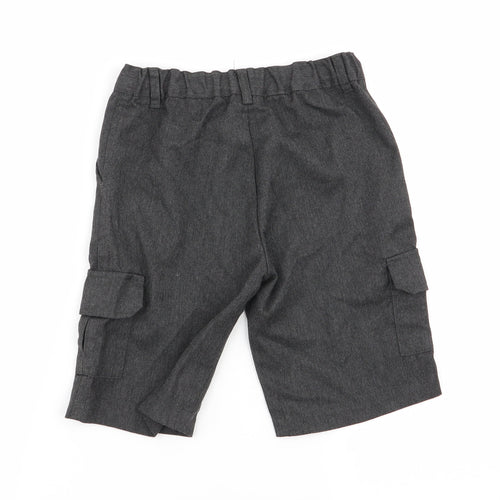 F&F Boys Grey   Cargo Shorts Size 7-8 Years - school shorts