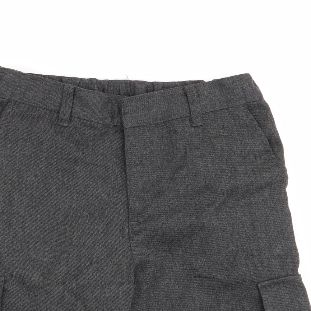 F&F Boys Grey   Cargo Shorts Size 7-8 Years - school shorts