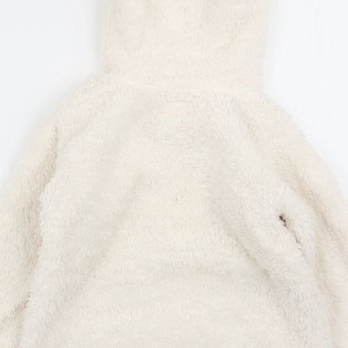 bluezoo Girls White   Full Zip Jumper Size 18-24 Months