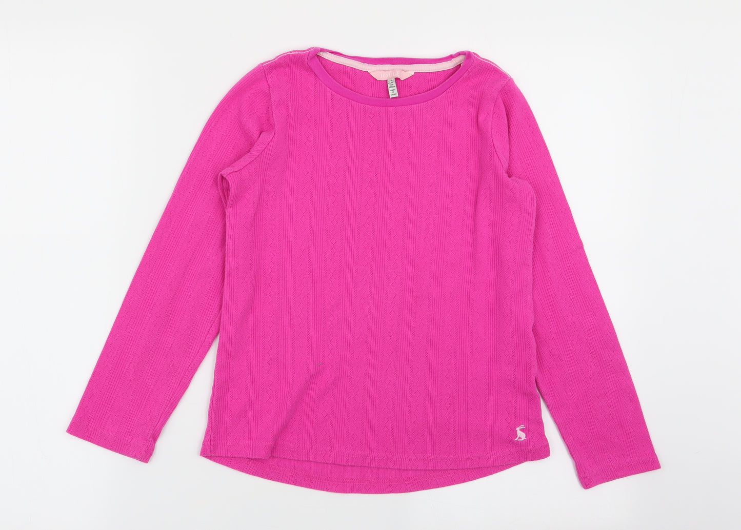 Joules Girls Pink   Basic T-Shirt Size 9-10 Years