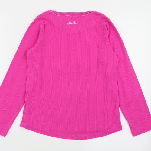 Joules Girls Pink   Basic T-Shirt Size 9-10 Years