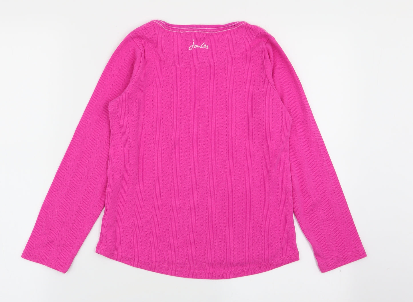 Joules Girls Pink   Basic T-Shirt Size 9-10 Years