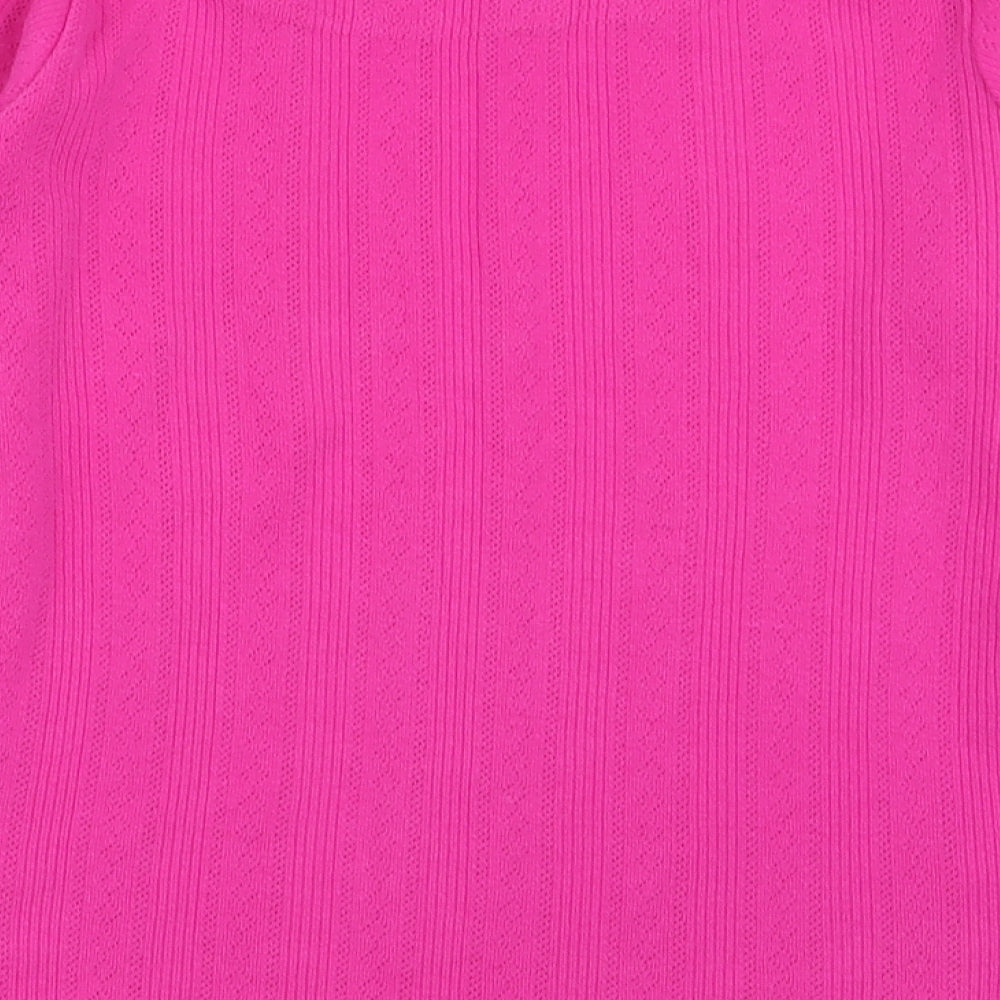 Joules Girls Pink   Basic T-Shirt Size 9-10 Years