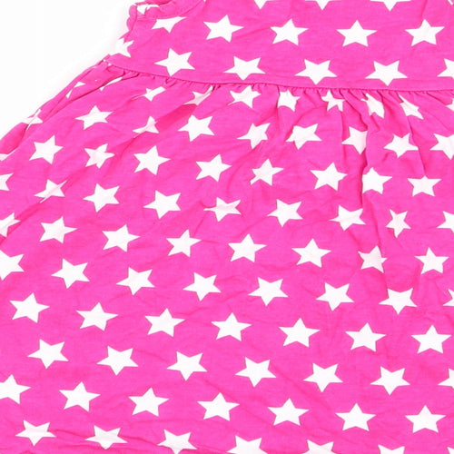 Young Dimension Girls Pink Geometric  Fit & Flare  Size 18-24 Months